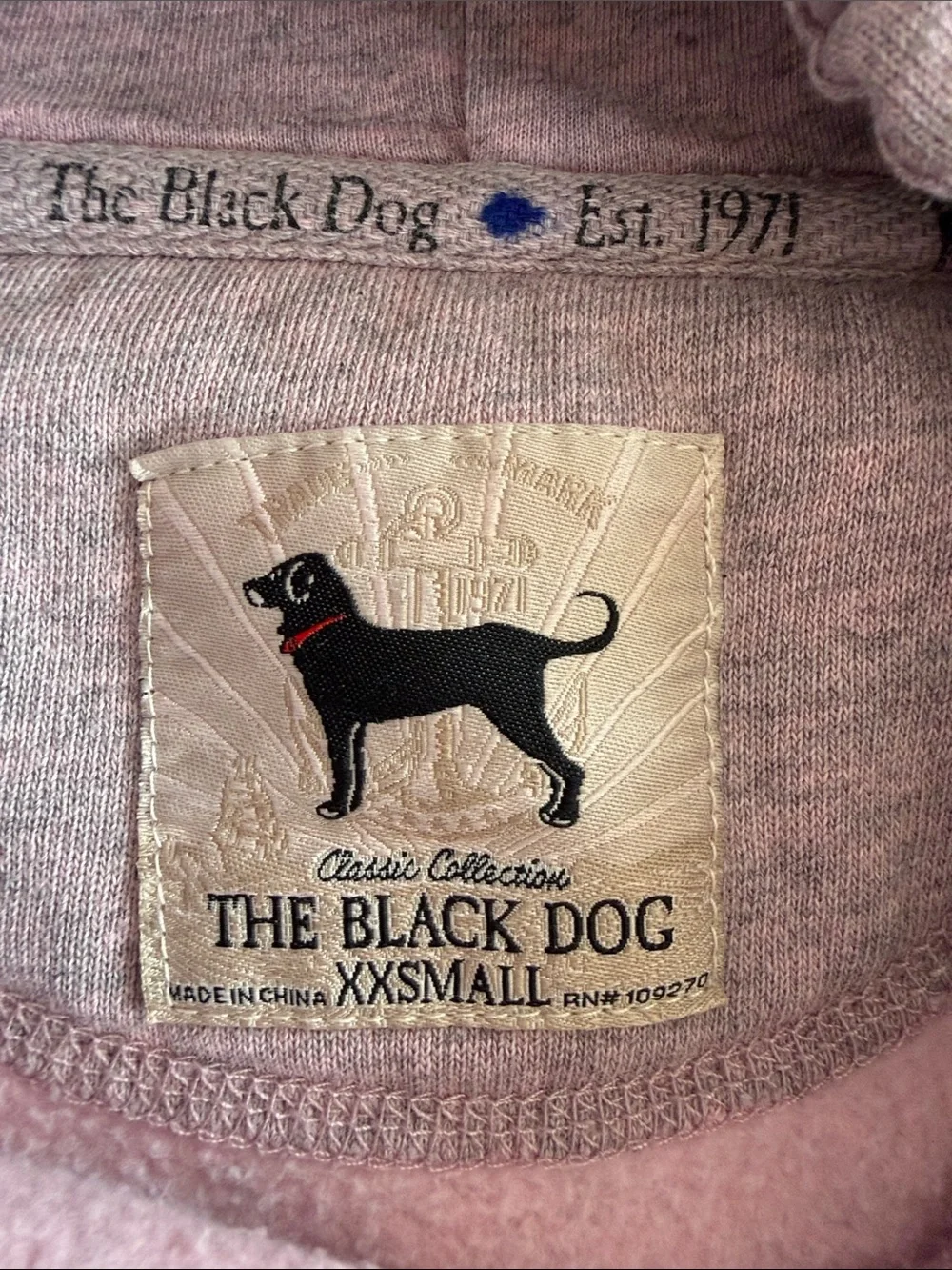 Black Dog Woman’s Purple & Pink Hoodie